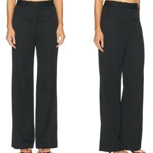 Adam Lippes wool black tailored Trousers size 6 NEW